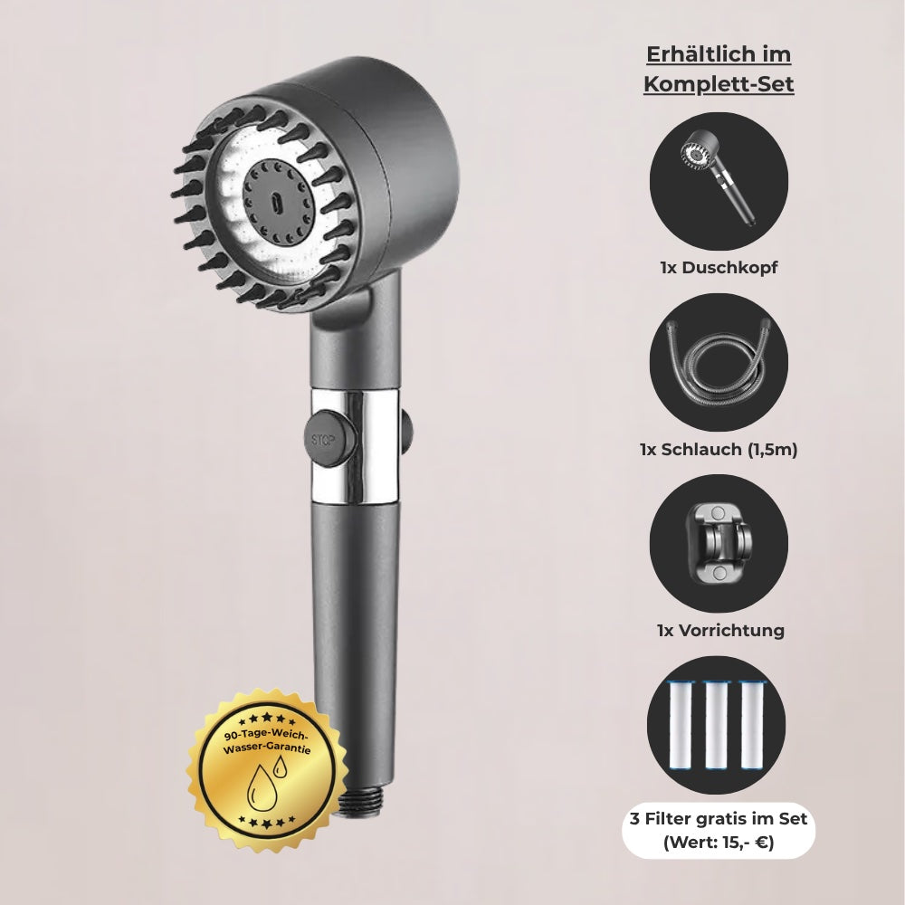 ShowerHead+ Duschkopf mit intelligenter Wasserdruck-Filter-Technologie