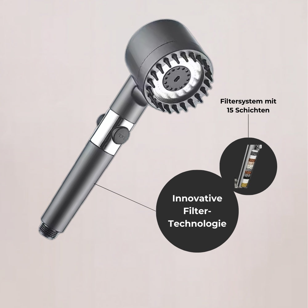 ShowerHead+ Duschkopf mit intelligenter Wasserdruck-Filter-Technologie