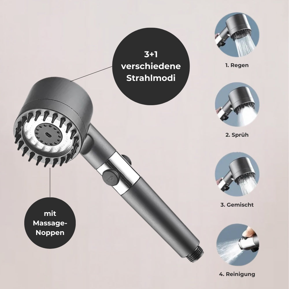 ShowerHead+ Duschkopf mit intelligenter Wasserdruck-Filter-Technologie