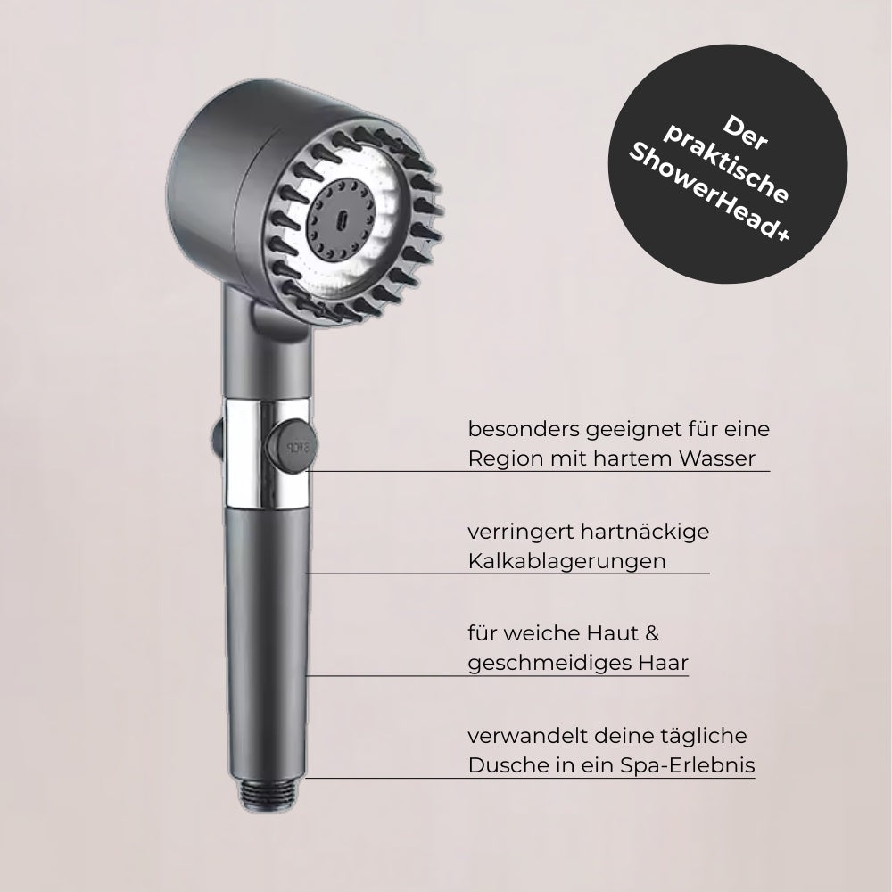 ShowerHead+ Duschkopf mit intelligenter Wasserdruck-Filter-Technologie