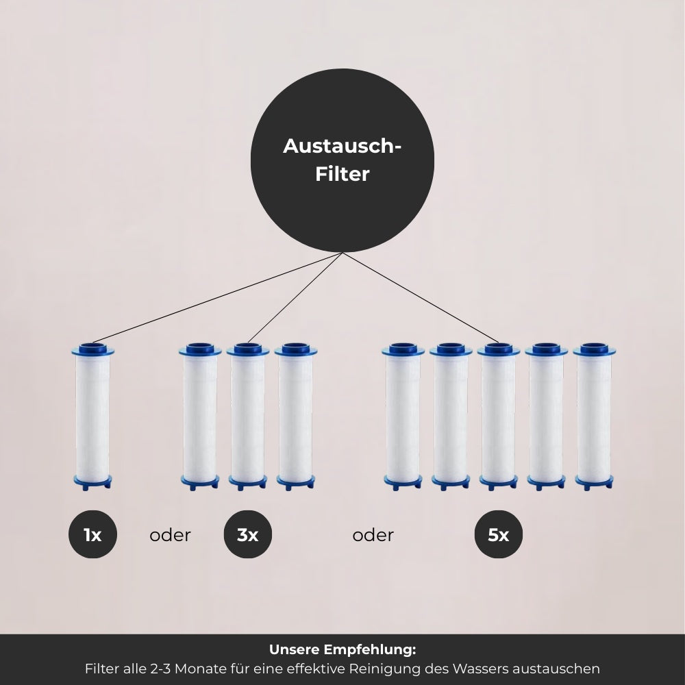 ShowerHead+ Duschkopf mit intelligenter Wasserdruck-Filter-Technologie